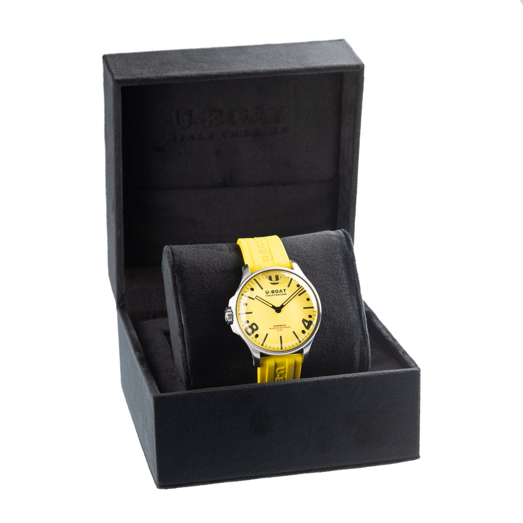 U-Boat 8964 Men's Darkmoon 44mm Yellow SS  Watch