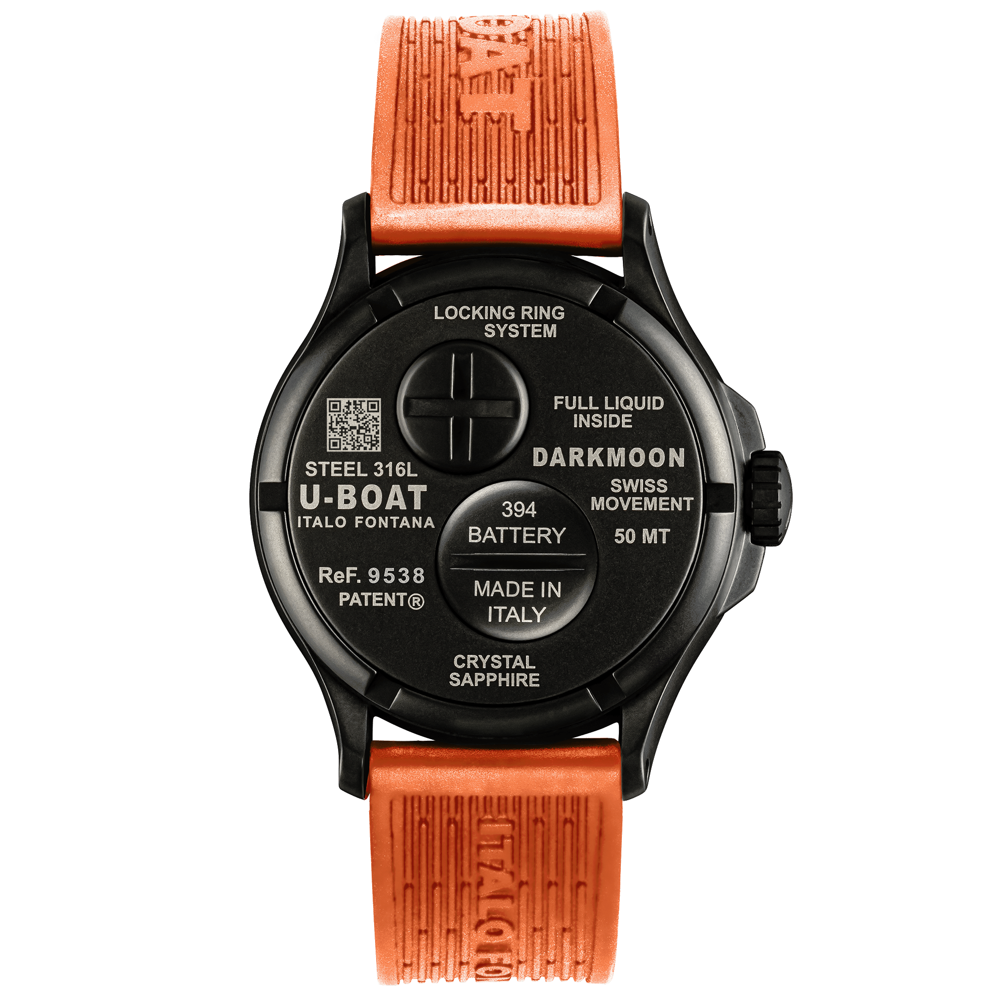 U-Boat Capsoil Darkmoon Men's Orange Watch