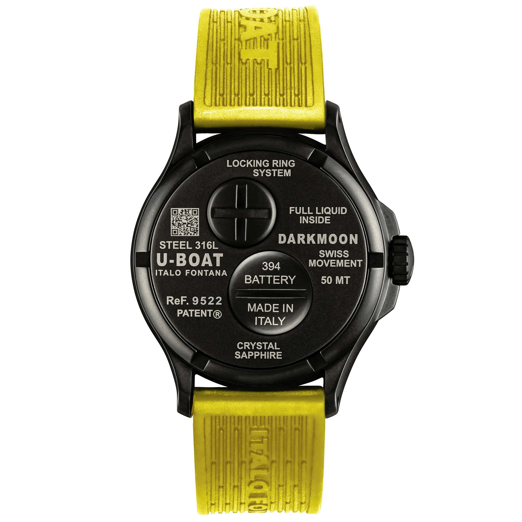 U-Boat Capsoil Darkmoon Men's Yellow Watch