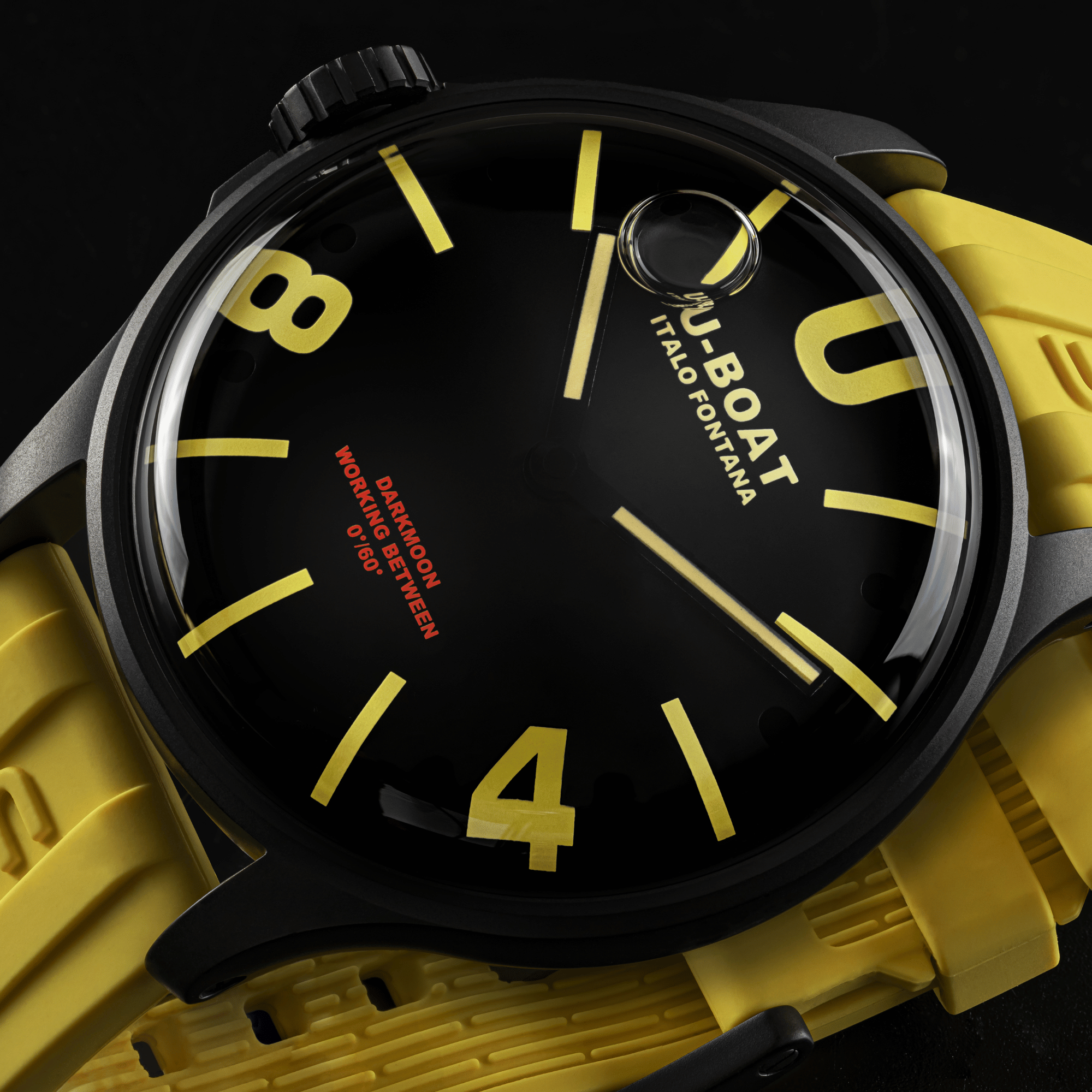 U-Boat Capsoil Darkmoon Men's Yellow Watch