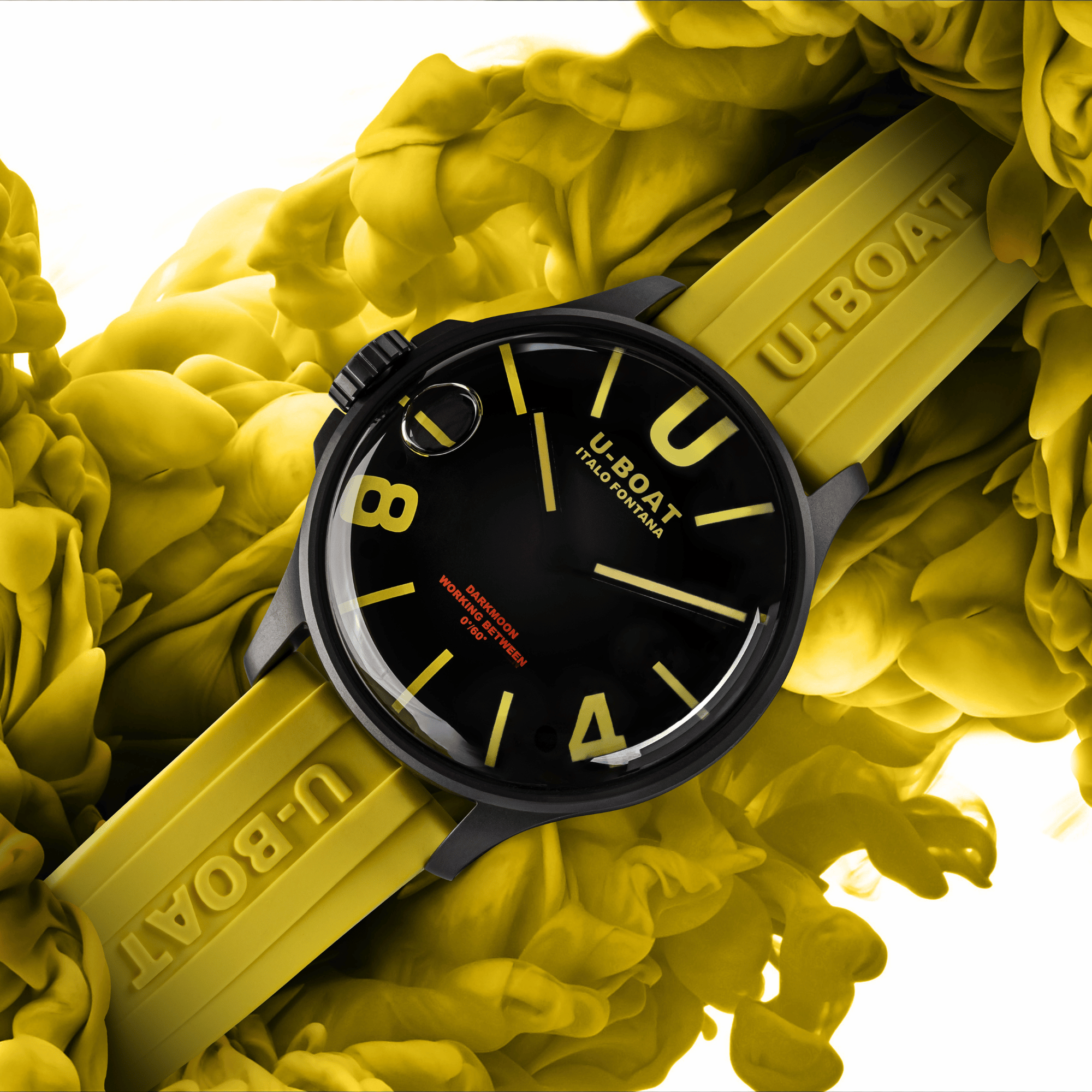 U-Boat Capsoil Darkmoon Men's Yellow Watch
