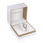 Versace Greca Glam Ladies Silver Watch