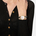 Versace Greca Glass Ladies Black Watch