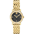 Versace Greca Glass Ladies Gold Watch