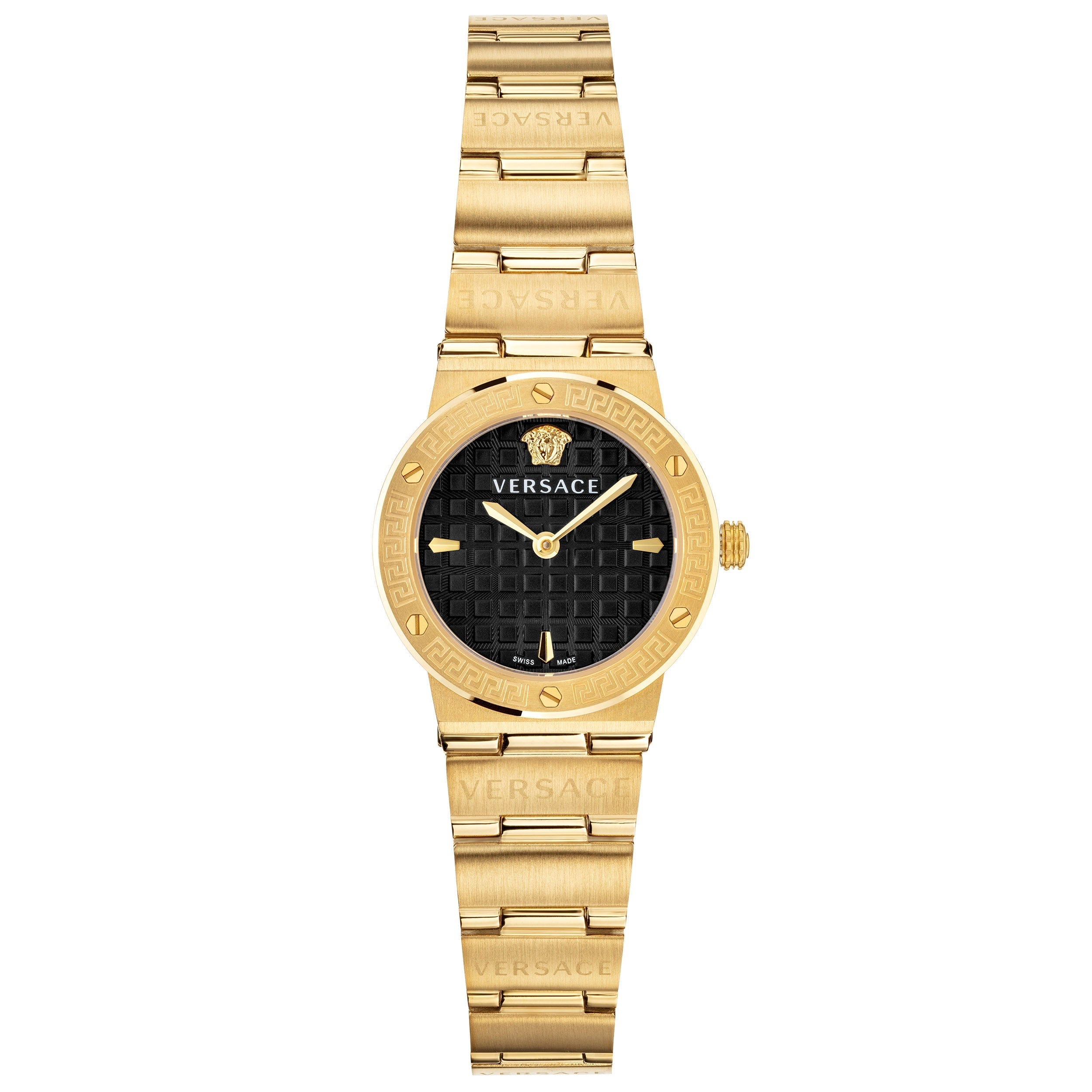 Versace Greca Logo Ladies Gold Watch
