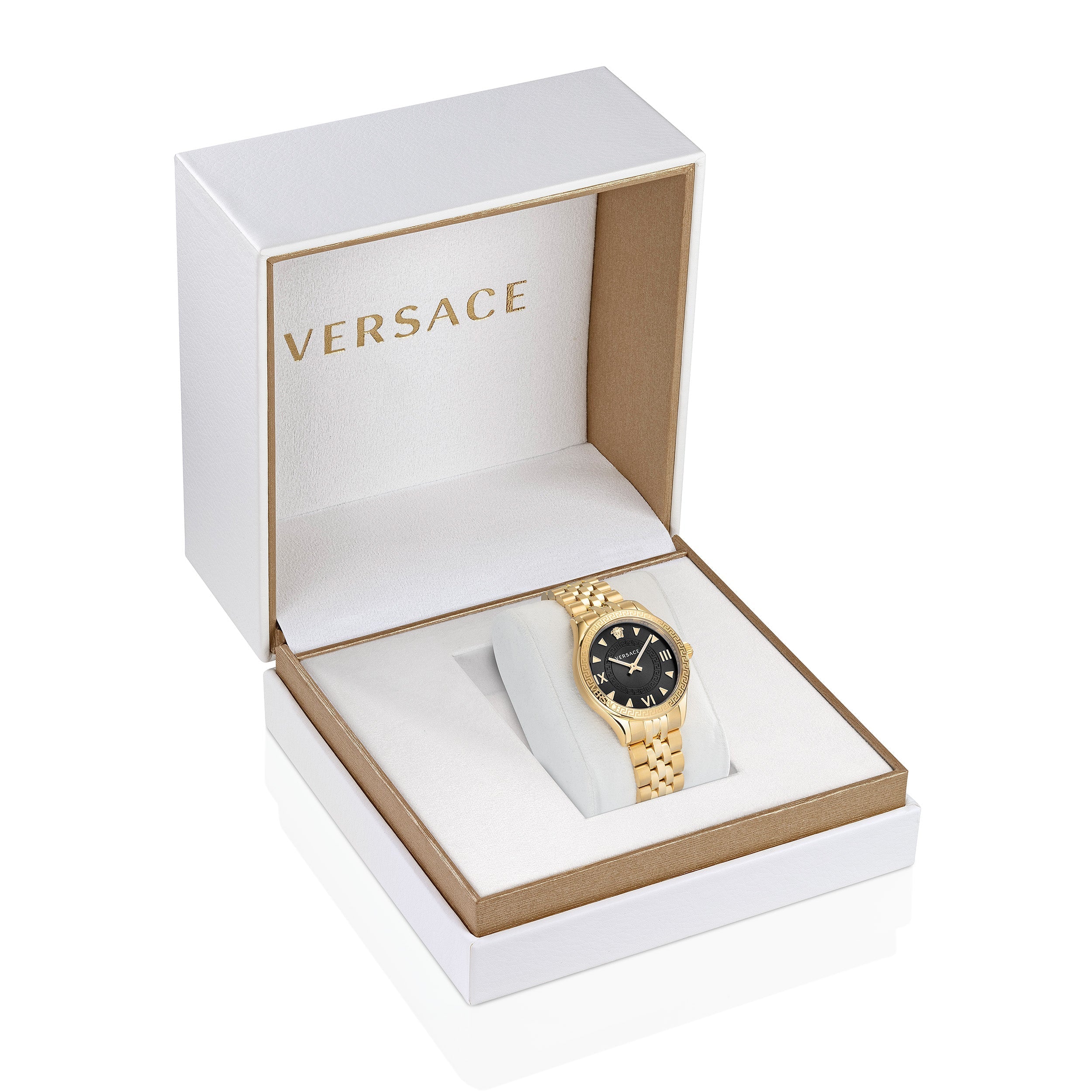Versace Hellenyium Ladies Gold Watch