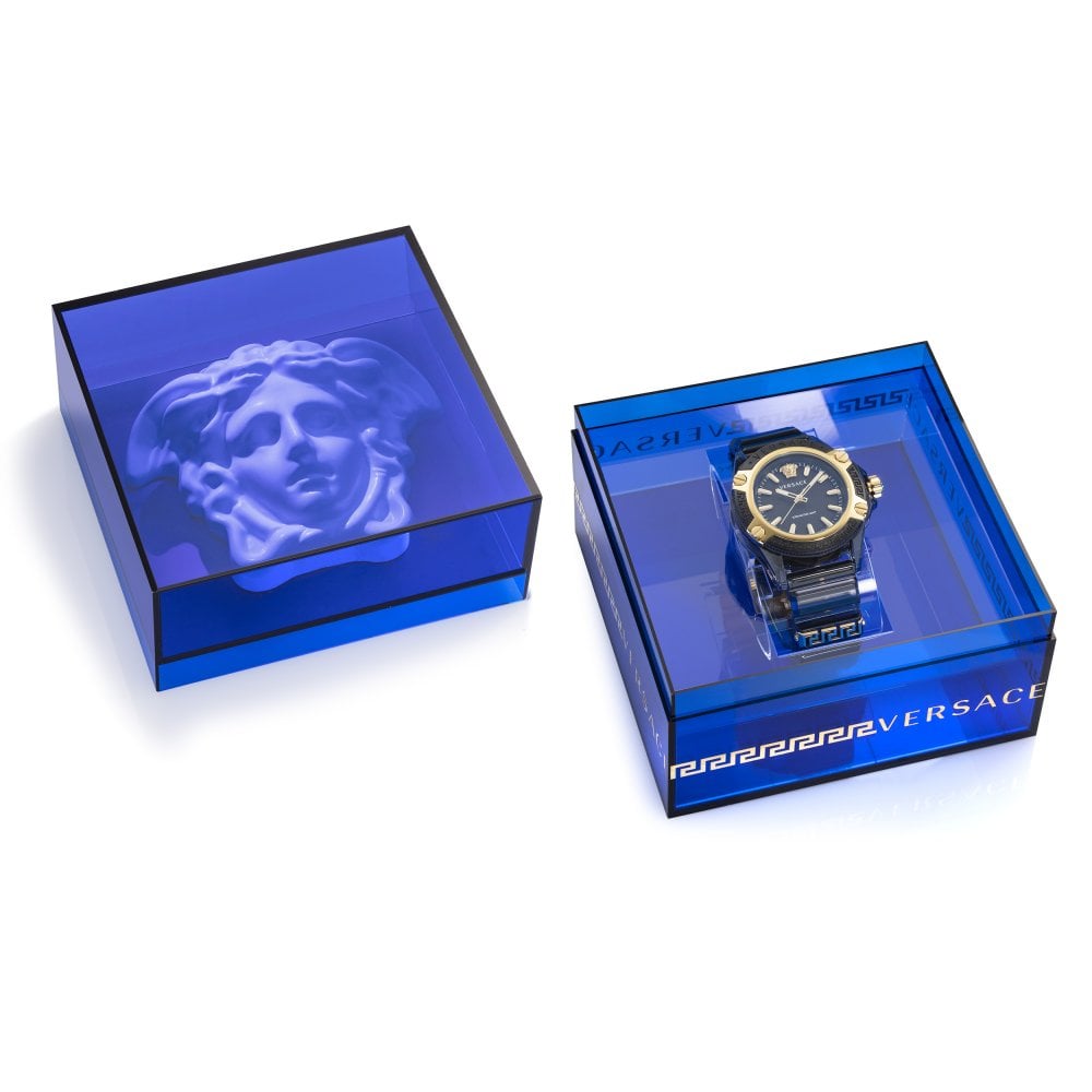 Versace Icon Active Indiglo Unisex Black Watch