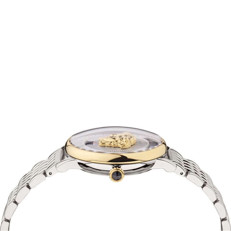 Versace Medusa Icon Ladies Silver Watch