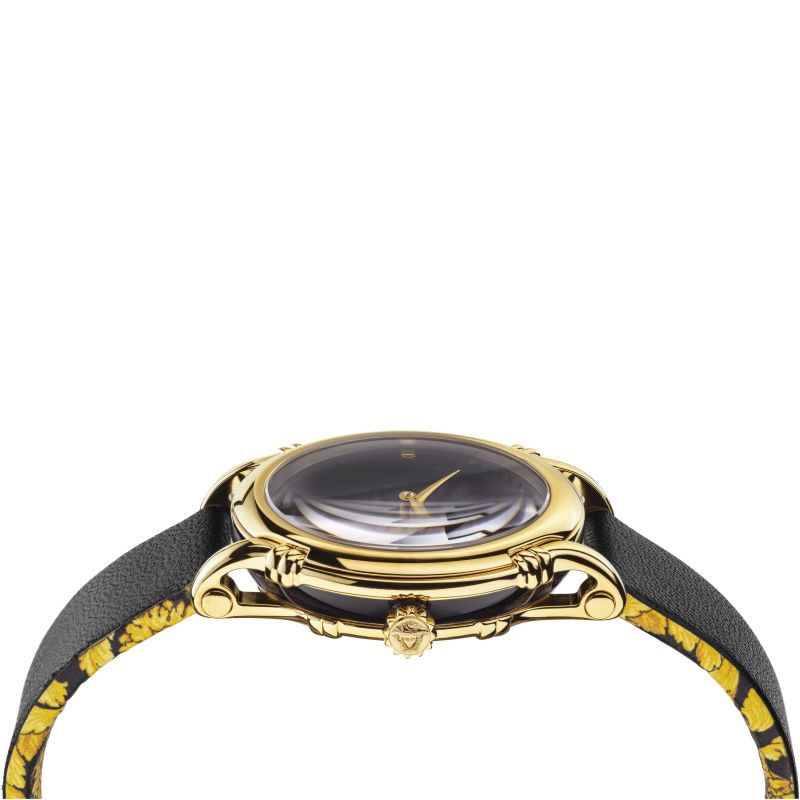 Versace Safety Pin Ladies Black Watch