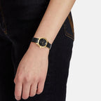 Versace Safety Pin Ladies Black Watch