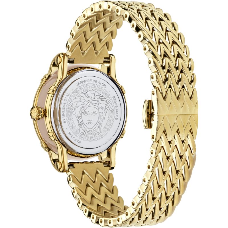 Versace Safety Pin Ladies Gold Watch