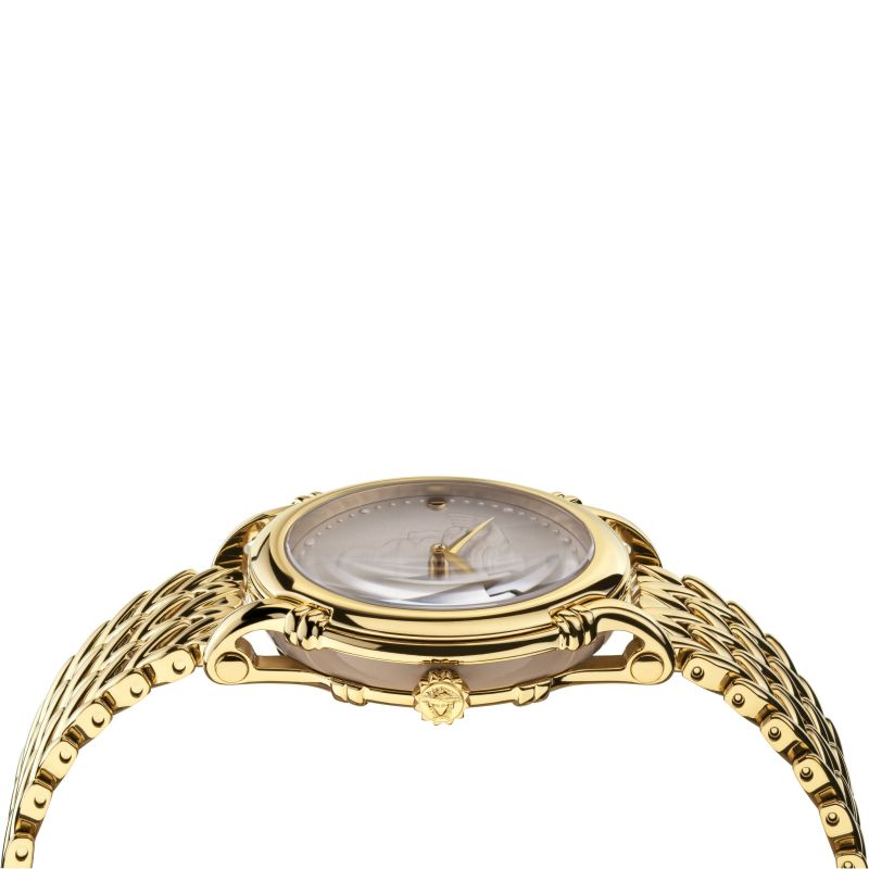 Versace Safety Pin Ladies Gold Watch