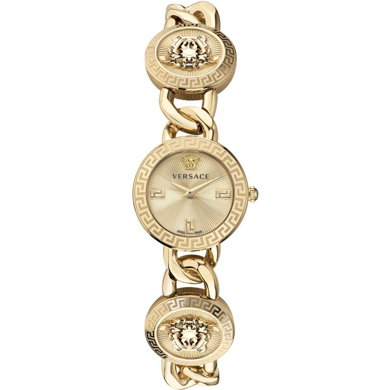 Versace Stud Icon Ladies Gold Watch