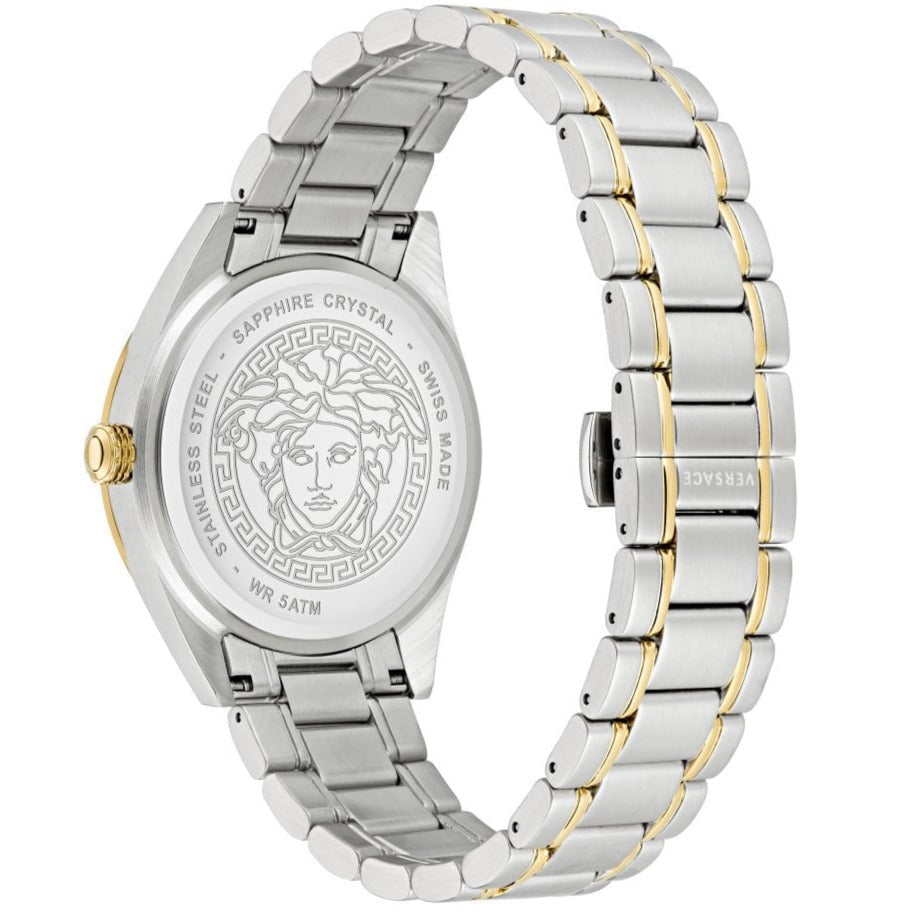Versace V-Code Men's Silver Watch