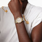 Versace V-Motif Ladies Gold Watch