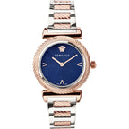 Versace V-Motif Ladies Rose Gold Watch