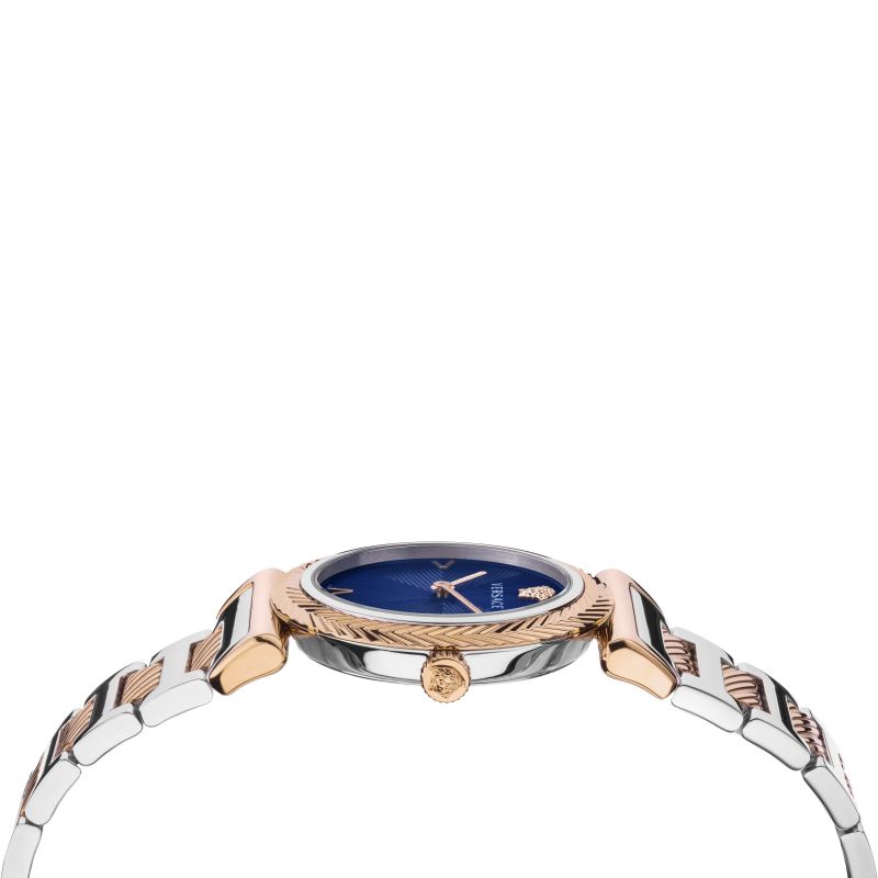 Versace V-Motif Ladies Rose Gold Watch