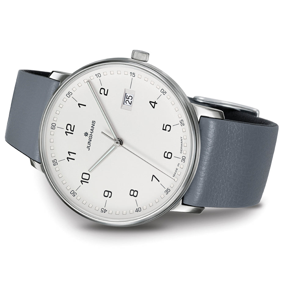 Junghans Form Quartz Men's White/Grey Watch