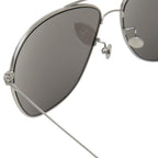 Ann Demeulemeester Men's Sunglasses Silver