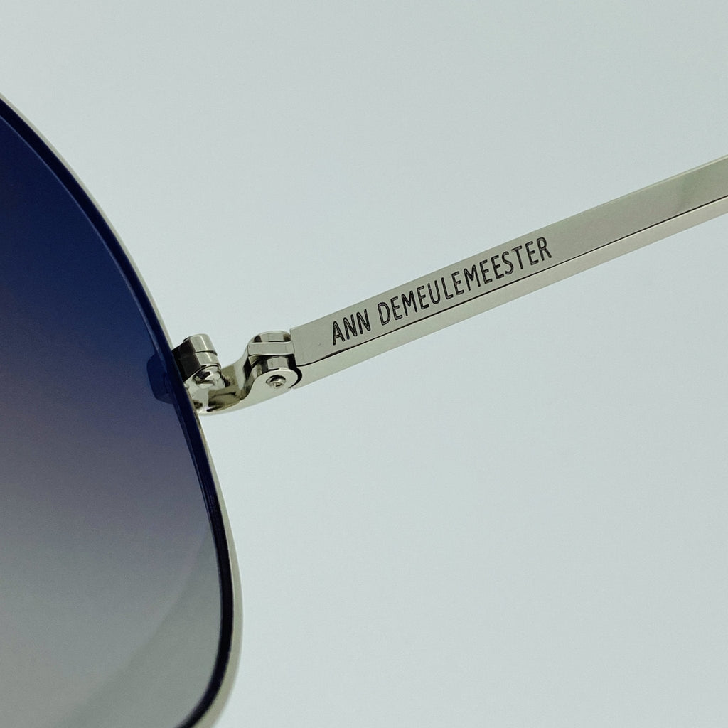 Ann Demeulemeester Unisex Sunglasses White Gold and Grey