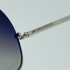 Ann Demeulemeester Unisex Sunglasses White Gold and Grey