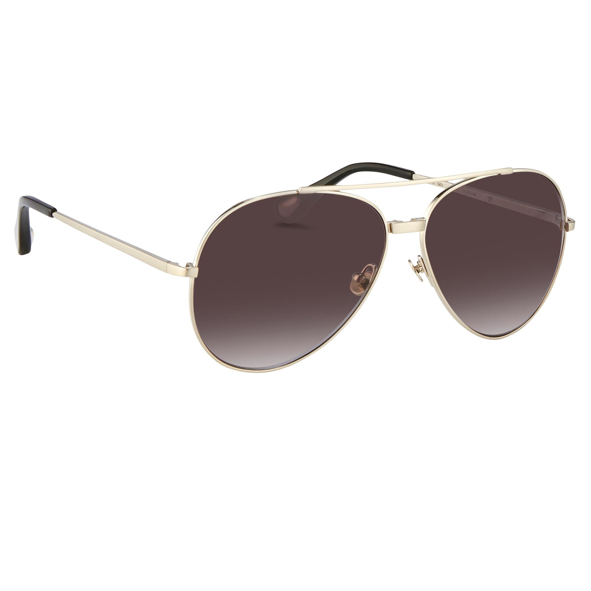 Ann Demeulemeester Unisex Sunglasses White Gold and Grey