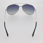 Ann Demeulemeester Unisex Sunglasses White Gold and Grey