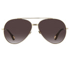 Ann Demeulemeester Unisex Sunglasses White Gold and Grey