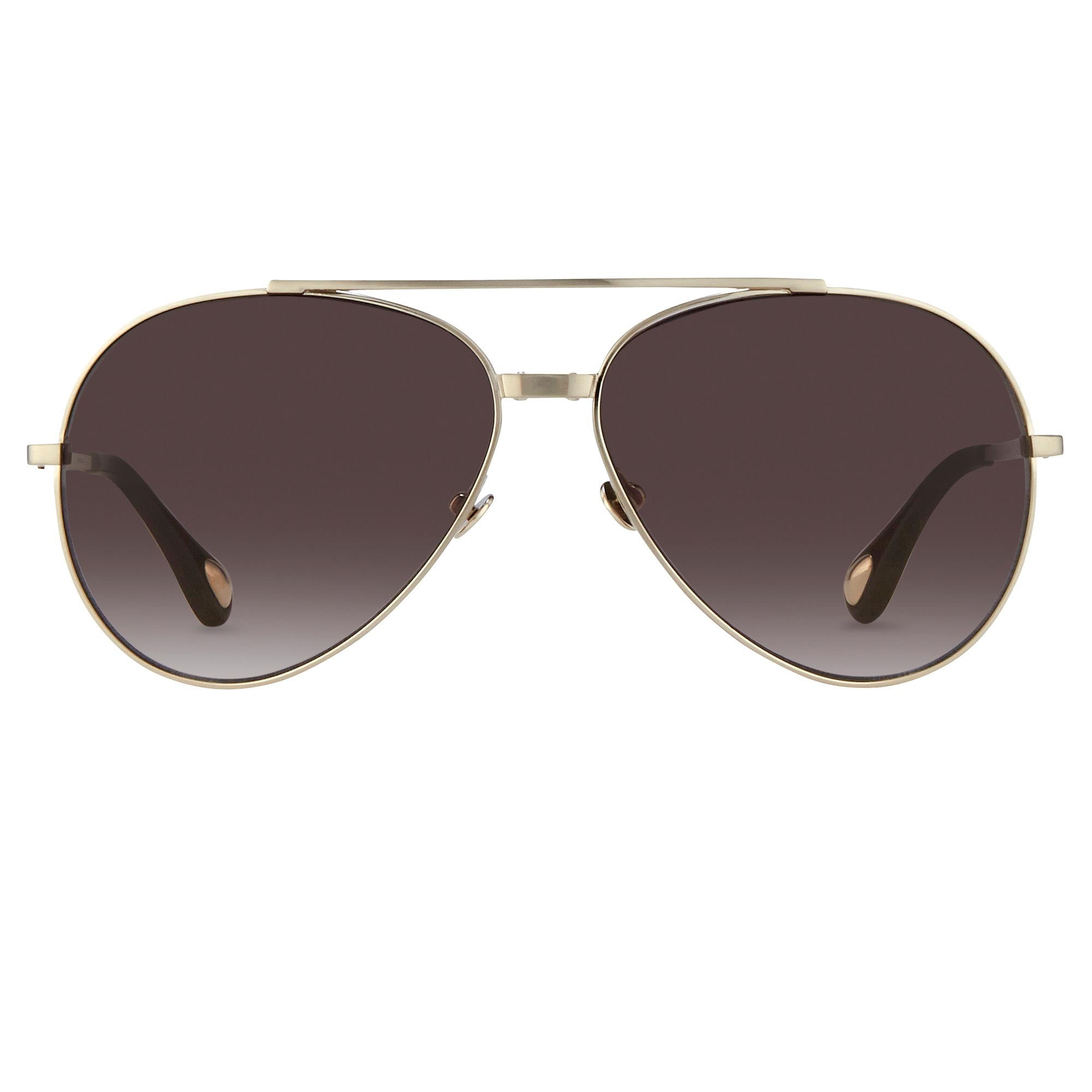 Ann Demeulemeester Unisex Sunglasses White Gold and Grey