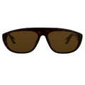 Ann Demeulemeester Sunglasses Flat Top Tortoise Shell and Brown