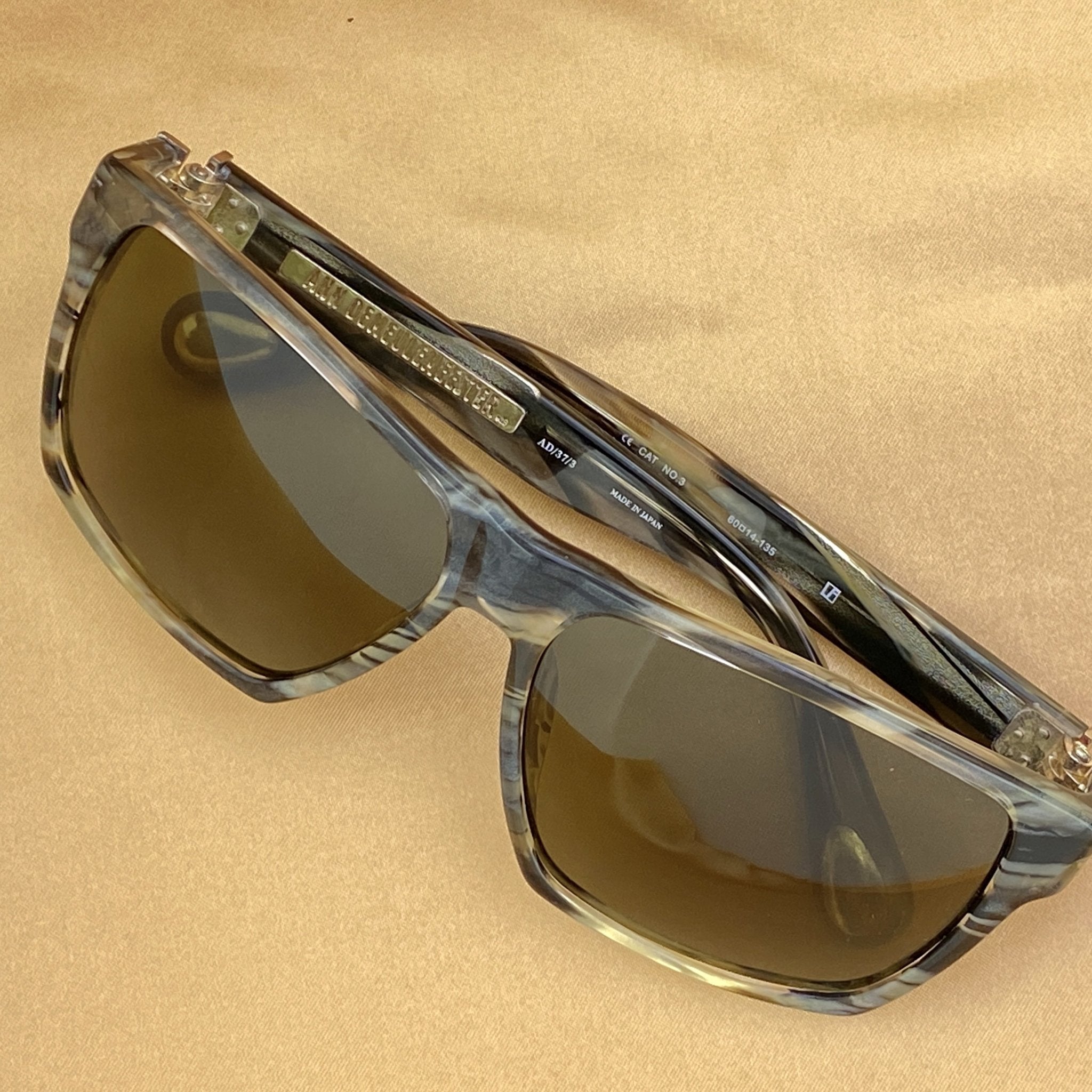 Ann Demeulemeester Sunglasses Angular Brown and Green