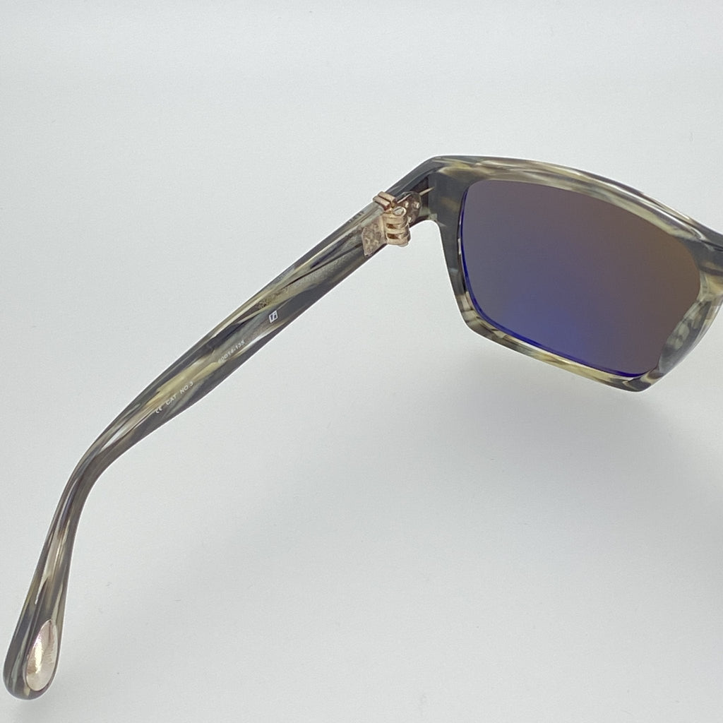 Ann Demeulemeester Sunglasses Angular Brown and Green
