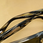 Ann Demeulemeester Sunglasses Angular Brown and Green