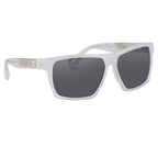 Ann Demeulemeester men's Sunglasses Angular White and Grey