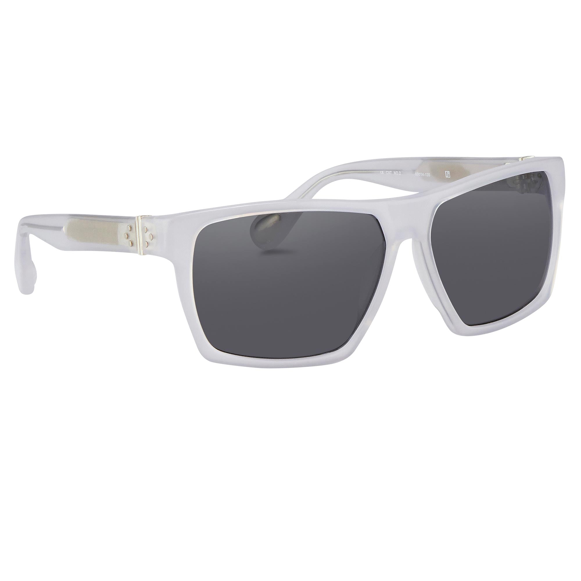 Ann Demeulemeester men's Sunglasses Angular White and Grey