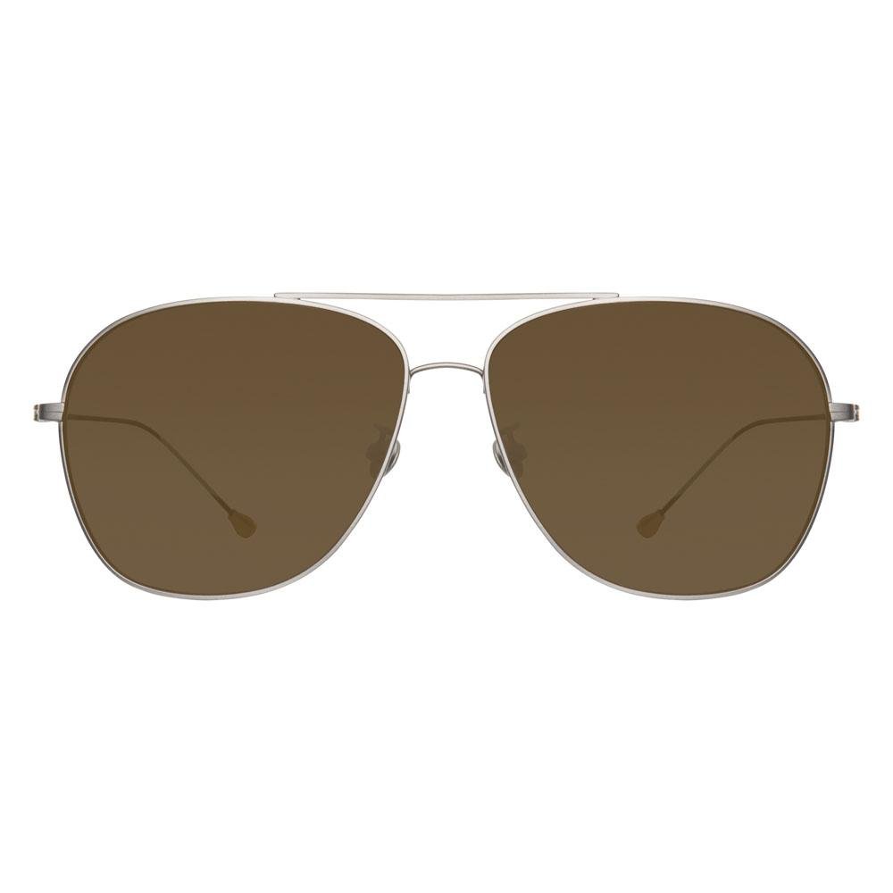 Ann Demeulemeester Men's Sunglasses Antique Silver and Brown