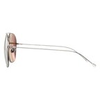 Ann Demeulemeester Men's Sunglasses Antique Silver and Brown