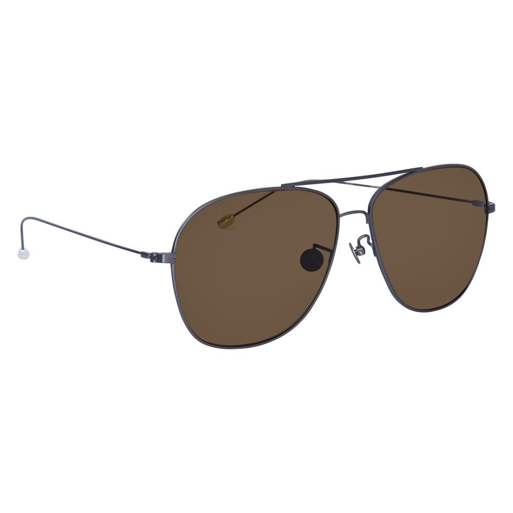 Ann Demeulemeester Men's Sunglasses Antique Silver and Brown