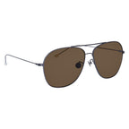 Ann Demeulemeester Men's Sunglasses Antique Silver and Brown