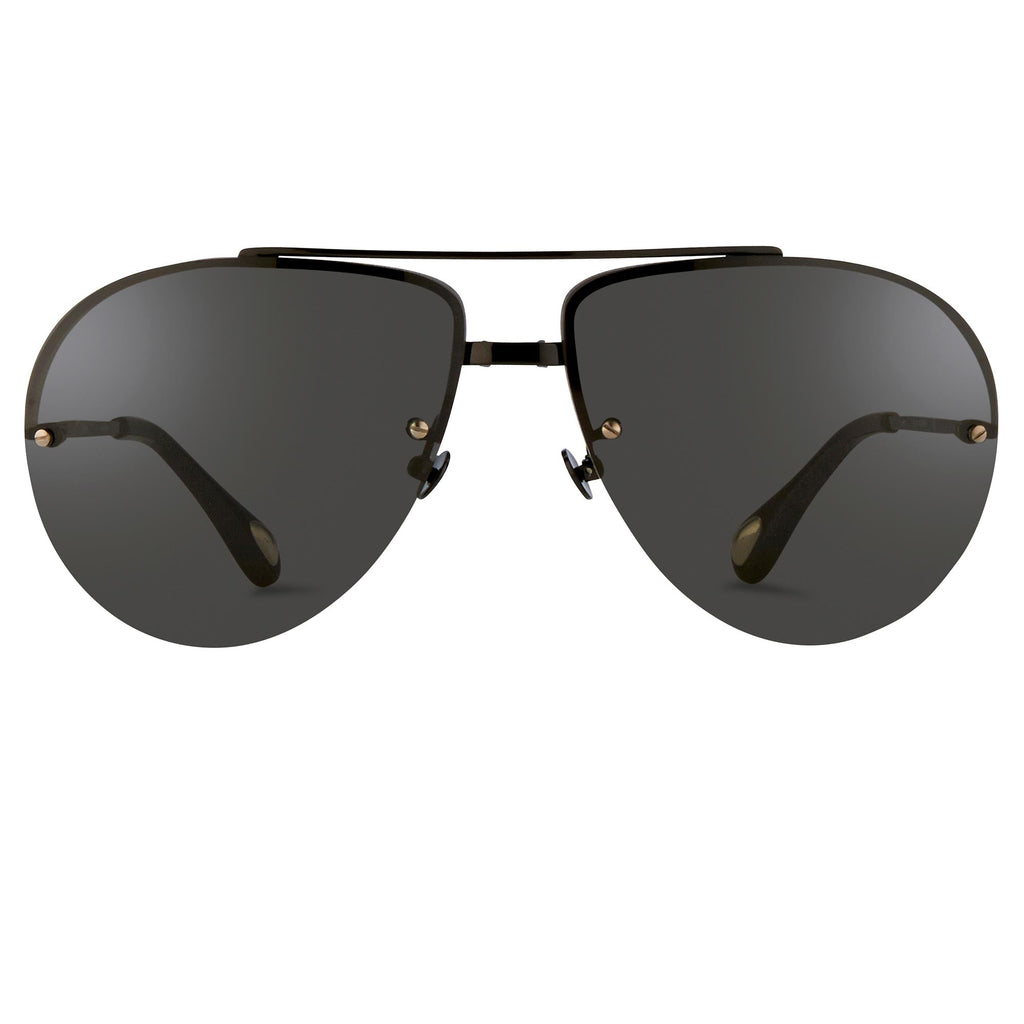 Ann Demeulemeester Men's Sunglasses Black and Grey