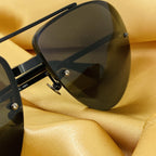 Ann Demeulemeester Men's Sunglasses Black and Grey
