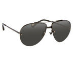 Ann Demeulemeester Men's Sunglasses Black and Grey