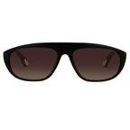 Ann Demeulemeester Sunglasses Flat Top Black and Brown Graduated