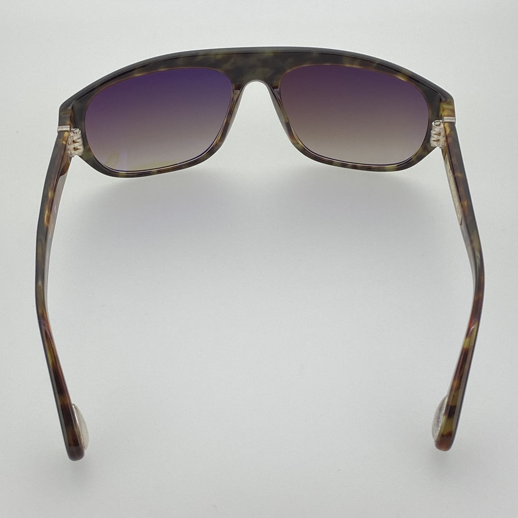 Ann Demeulemeester Sunglasses Flat Top Black and Brown Graduated