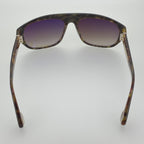 Ann Demeulemeester Sunglasses Flat Top Black and Brown Graduated