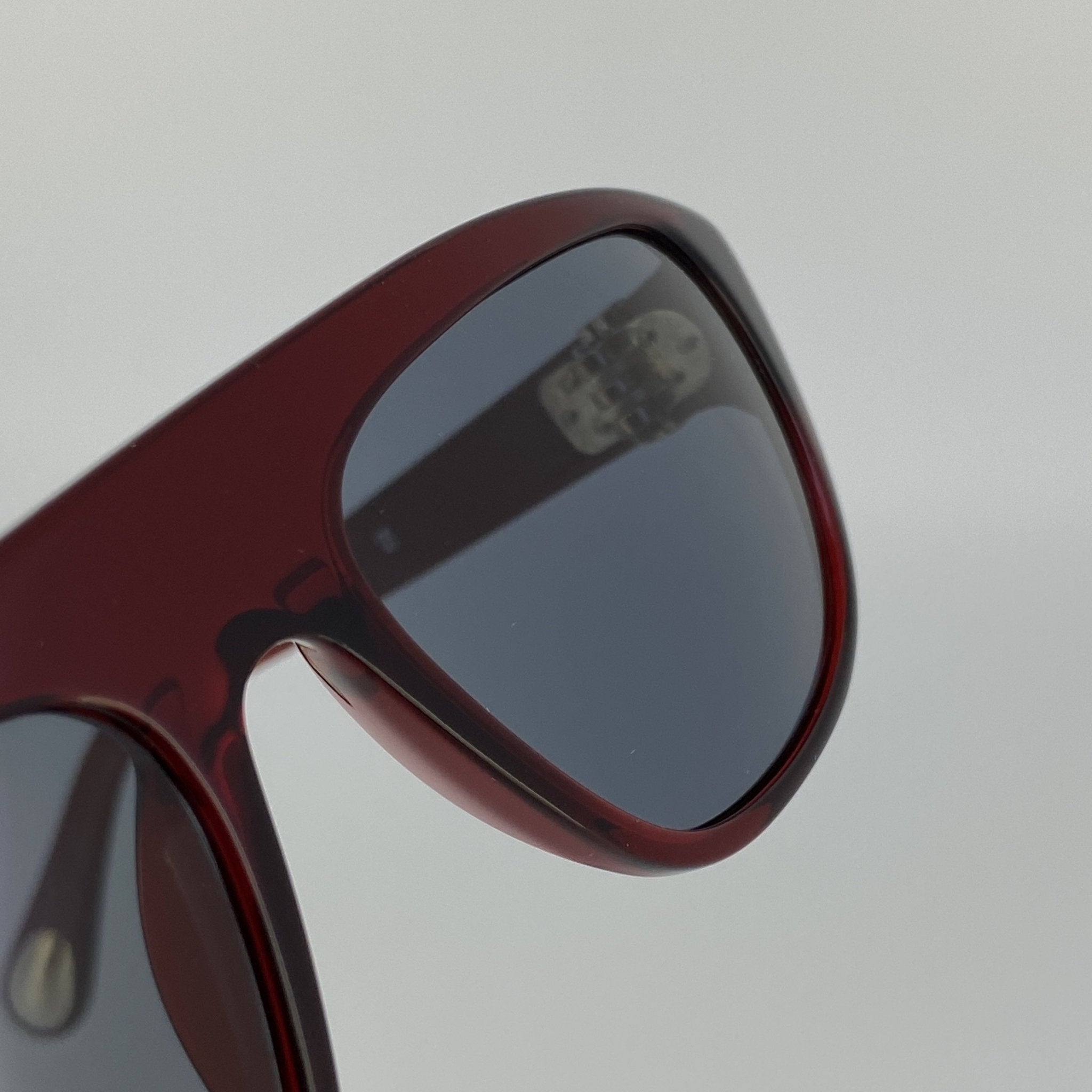 Ann Demeulemeester Men's Sunglasses Flat Top Red and Blue