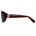 Ann Demeulemeester Men's Sunglasses Flat Top Red and Blue