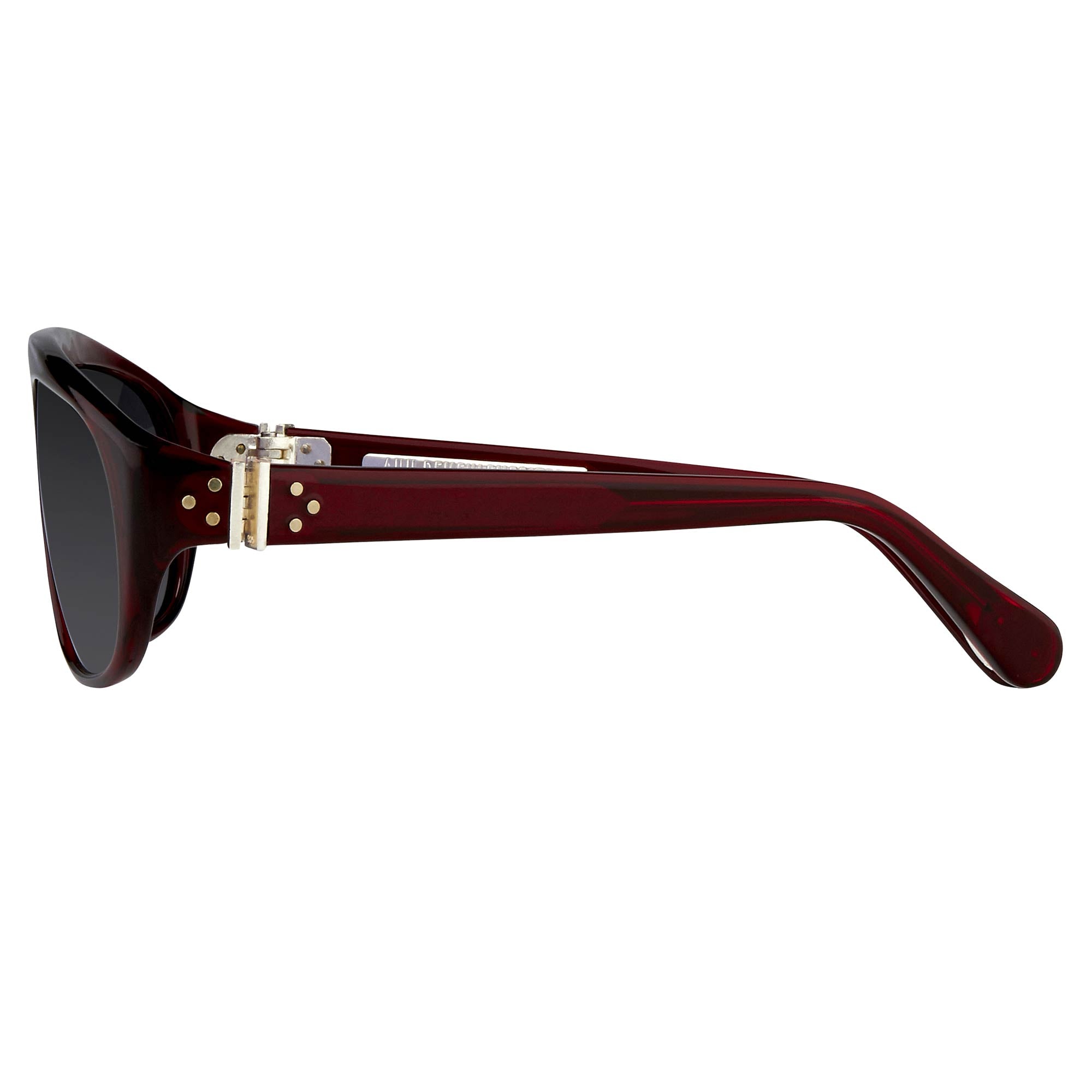 Ann Demeulemeester Men's Sunglasses Flat Top Red and Blue