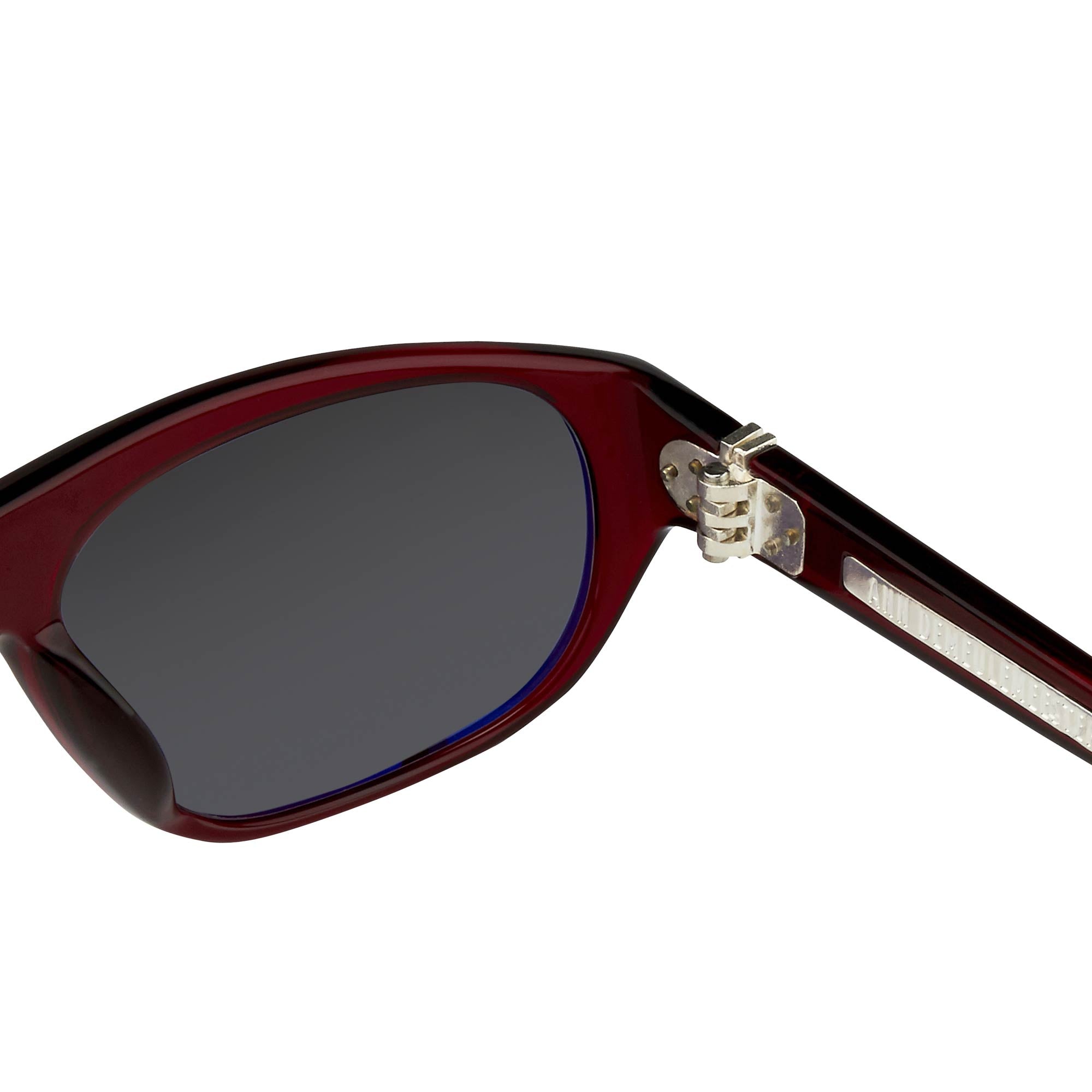 Ann Demeulemeester Men's Sunglasses Flat Top Red and Blue