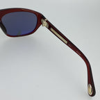 Ann Demeulemeester Men's Sunglasses Flat Top Red and Blue